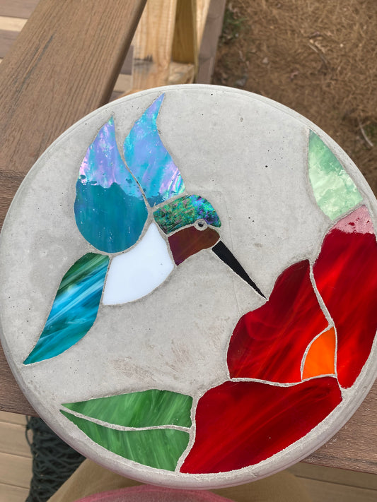 Poured Stepping Stone and Glass Workshop